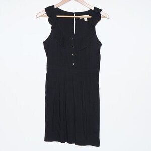✨4 for $20✨ Pins and Needles Ruffle Neck Sheath Dress Black 2 Preppy Casual